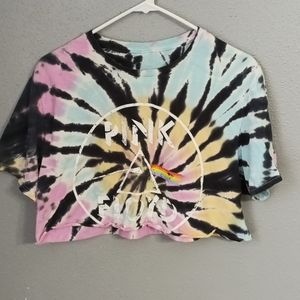 🌞Pink Floyd Tie Dye Crop Top Large